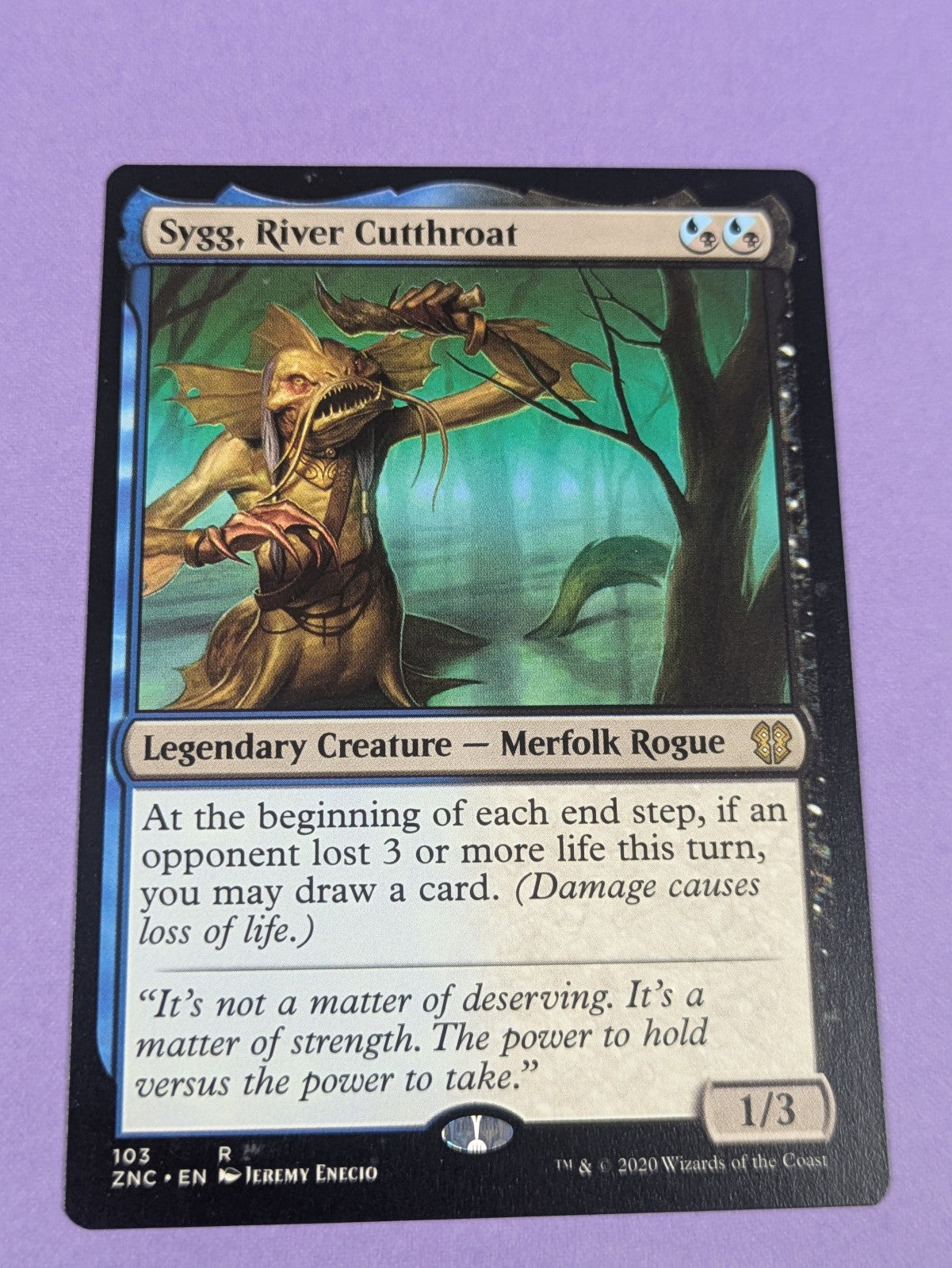 MTG Magic: Zendikar Rising Commander: Sygg, River Cutthroat #103 Rare - NM
