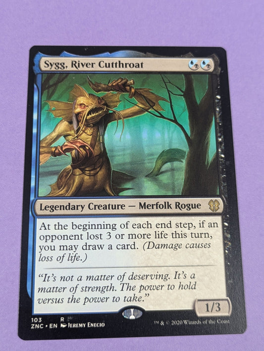 MTG Magic: Zendikar Rising Commander: Sygg, River Cutthroat #103 Rare - NM