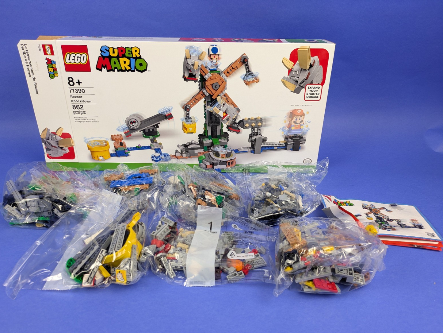 Lego Super Mario: Reznor Knockdown - Expansion Set 71390 - Complete Set