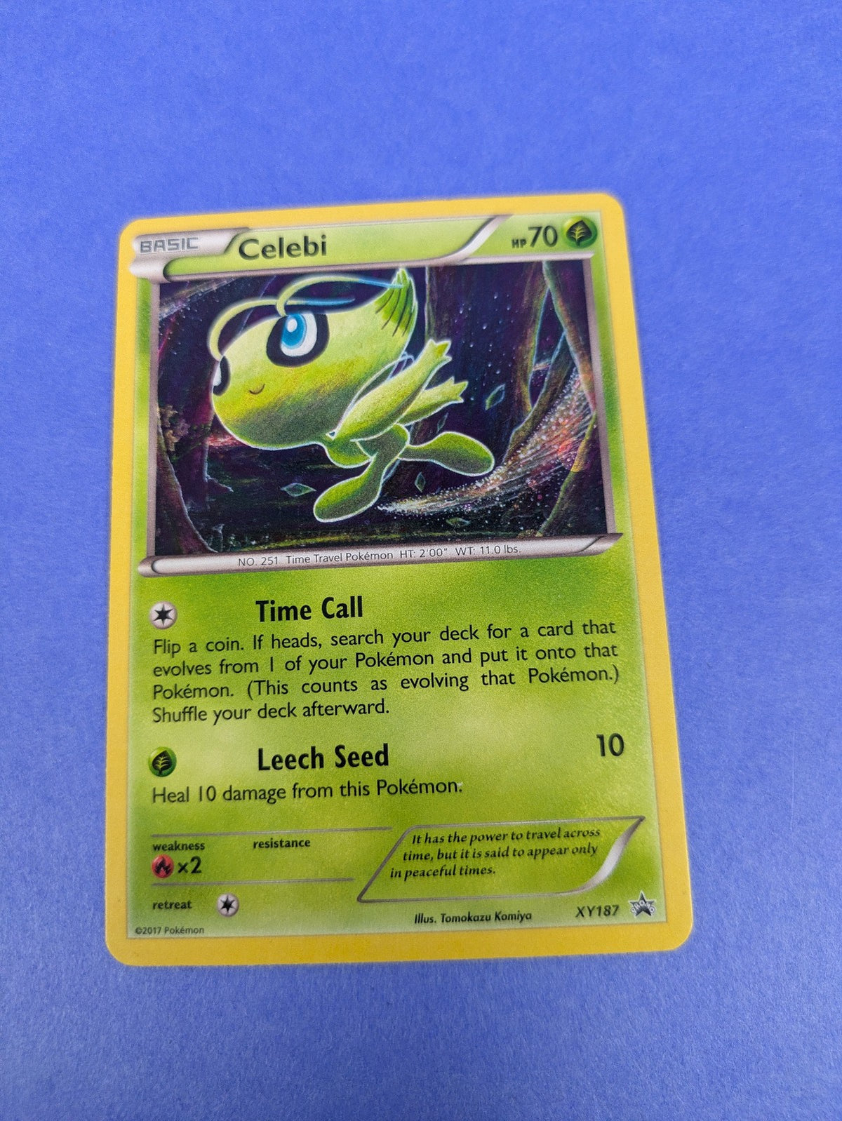 Celebi - XY187 - Promo Holo XY Black Star Promos - Pokemon Card - LP