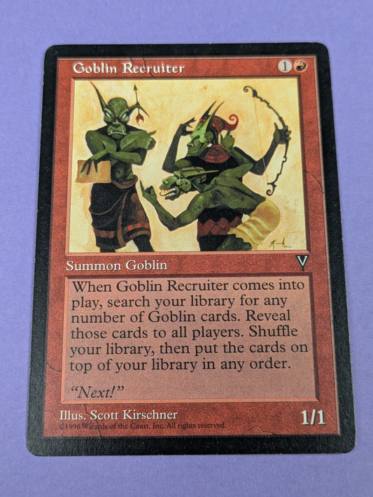MTG Magic the Gathering: Visions: Goblin Recruiter Uncommon - NM