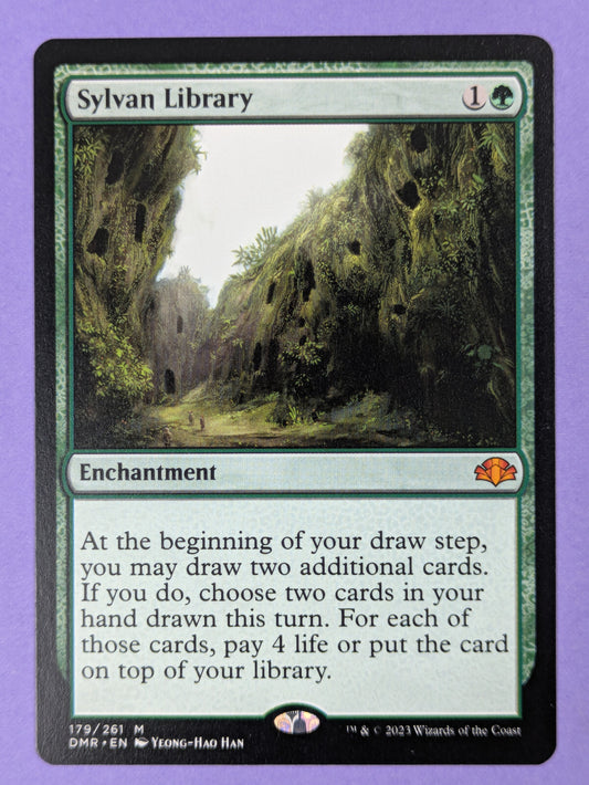 MTG Magic: Dominaria Remastered: Sylvan Library #179/261 Mythic - NM