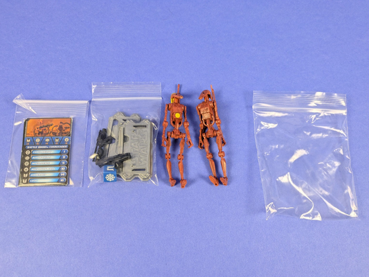 Hasbro Star Wars Legacy Collection Battle Droid and Battle Droid Commander 3.75"