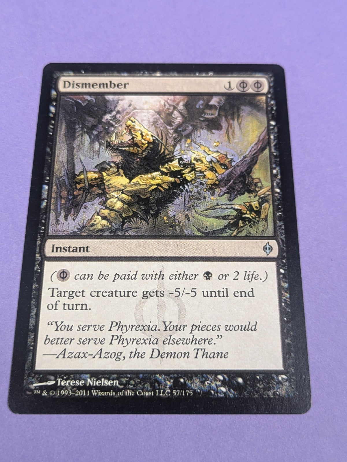 MTG Magic: New Phyrexia: Dismember #57/175 Uncommon - LP