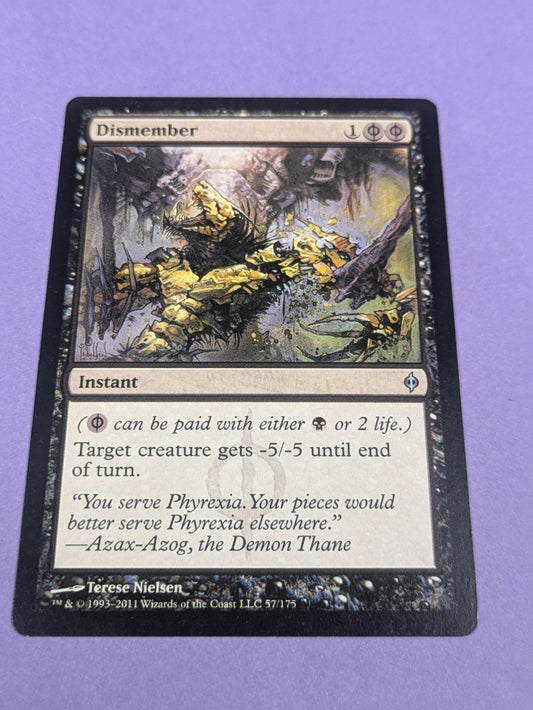 MTG Magic: New Phyrexia: Dismember #57/175 Uncommon - LP