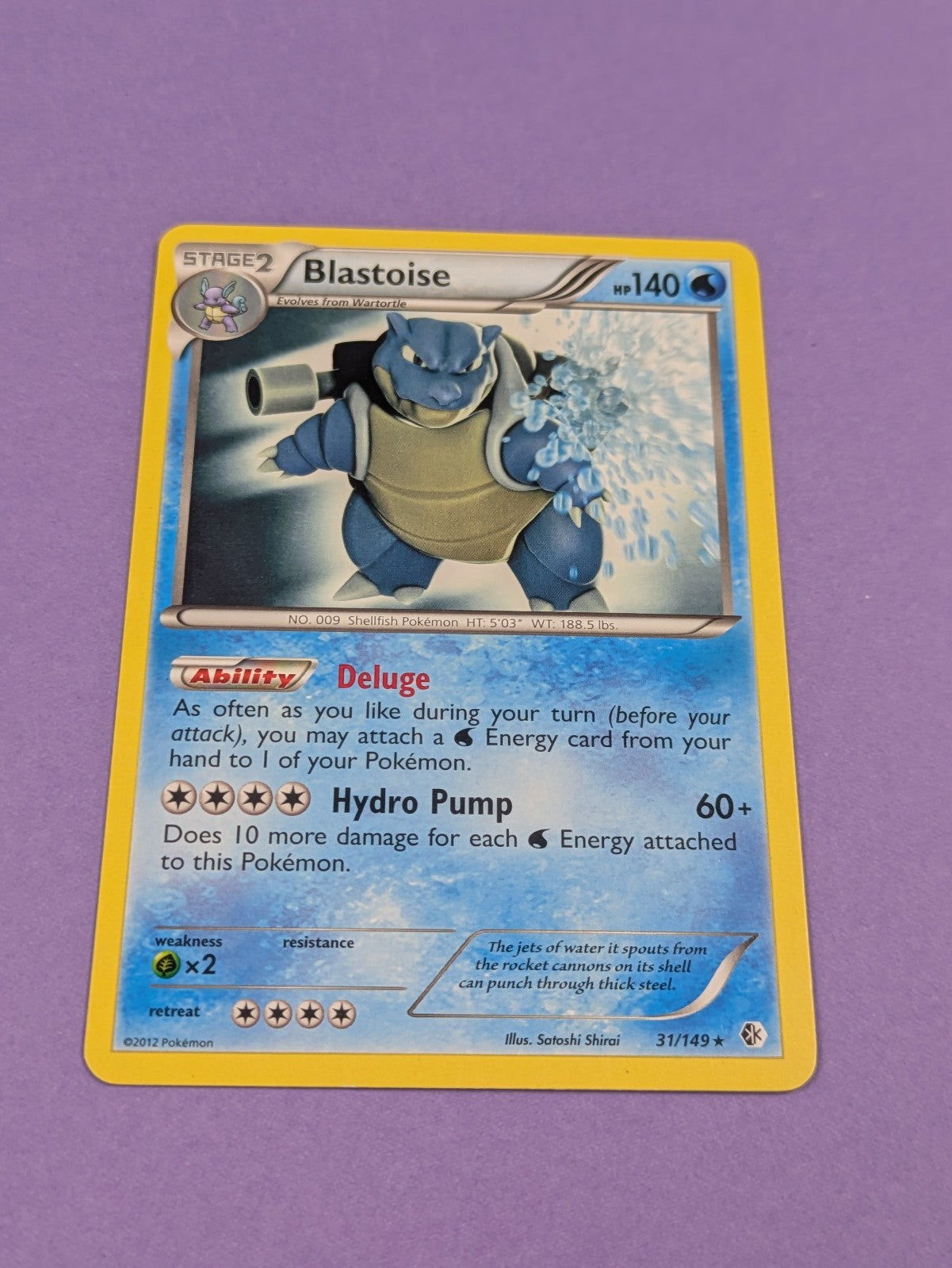 Blastoise - 31/149 - Rare Black & White Promo - Pokemon Card - NM