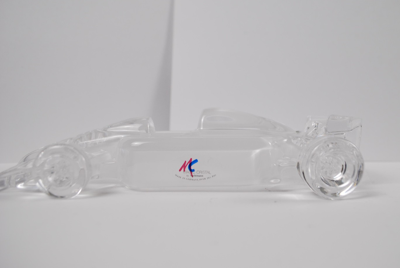 Hofbauer Magic Crystal Formula One Glass Race Car Paperweight