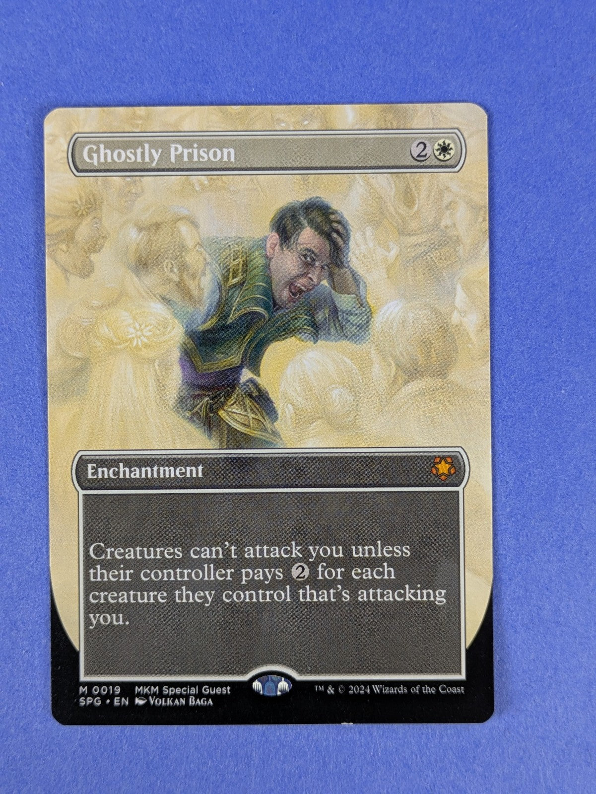 MTG Magic: Special Guests: Ghostly Prison Borderless #0019 Mythic - LP