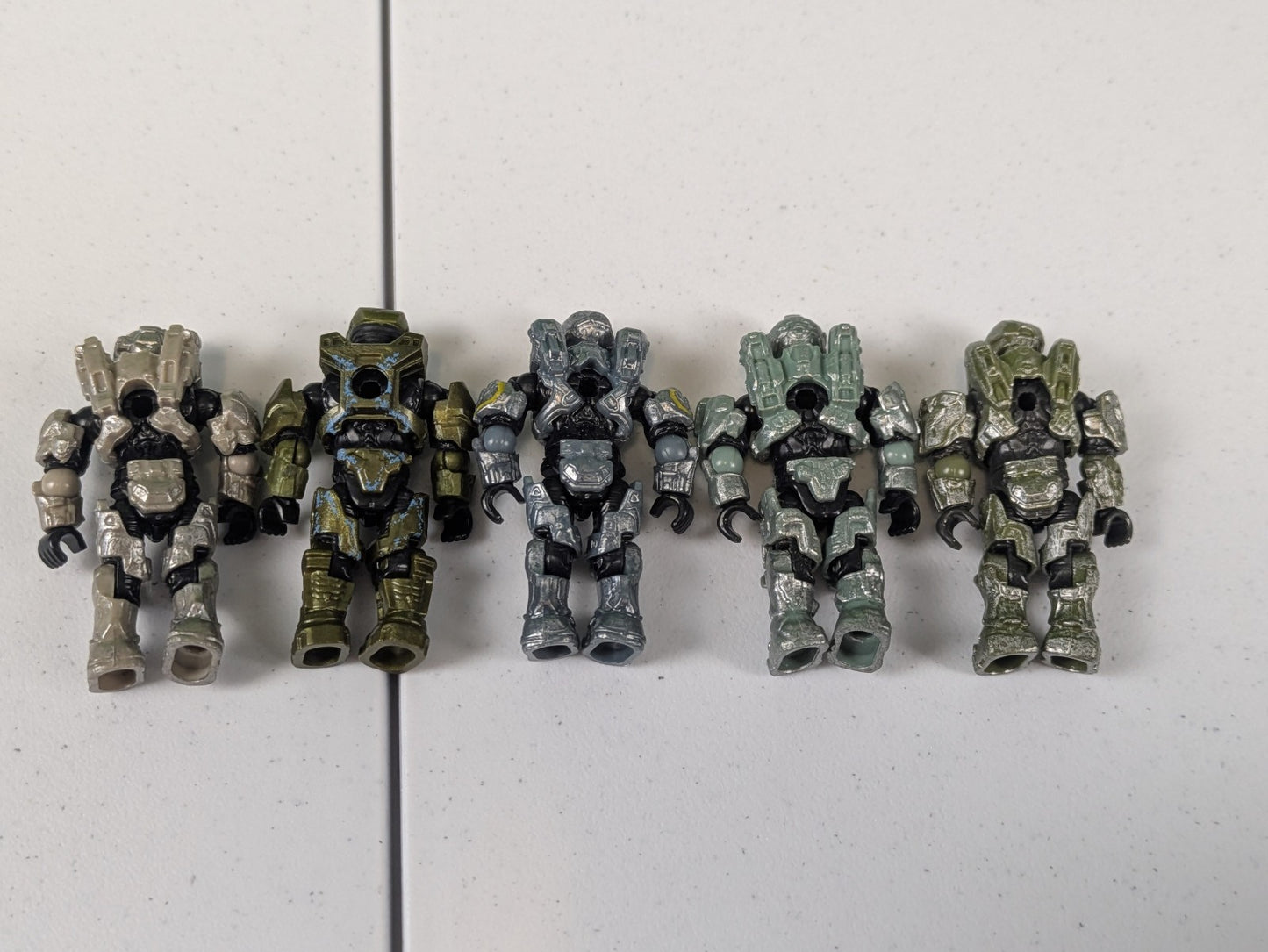 HALO Mega Bloks Construx Bundle Kelly/Fred/Linda/John (2X) DYH87 Blue Team