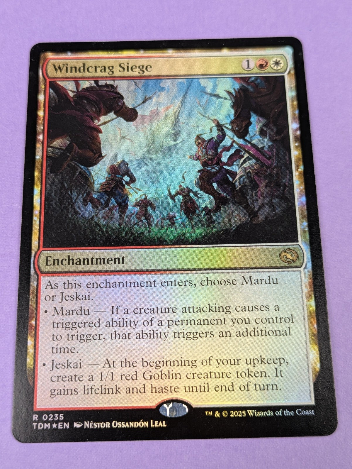 MTG Magic: Tarkir: Dragonstorm: Windcrag Siege Foil #0235 Rare - NM