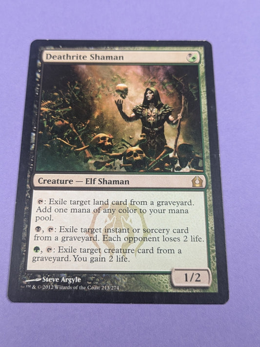 MTG Magic: Return to Ravnica: Deathrite Shaman #213/274 Rare - LP