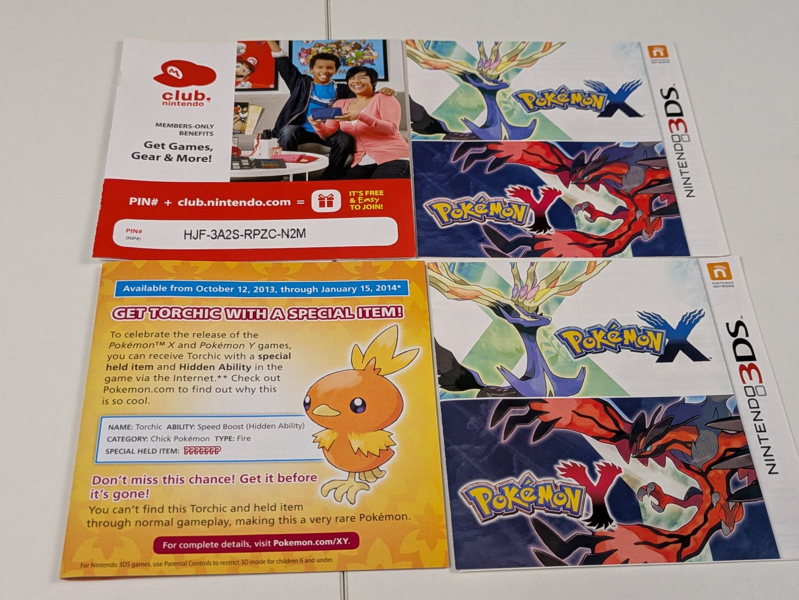 Pokémon X (Nintendo 3DS, 2013) CIB