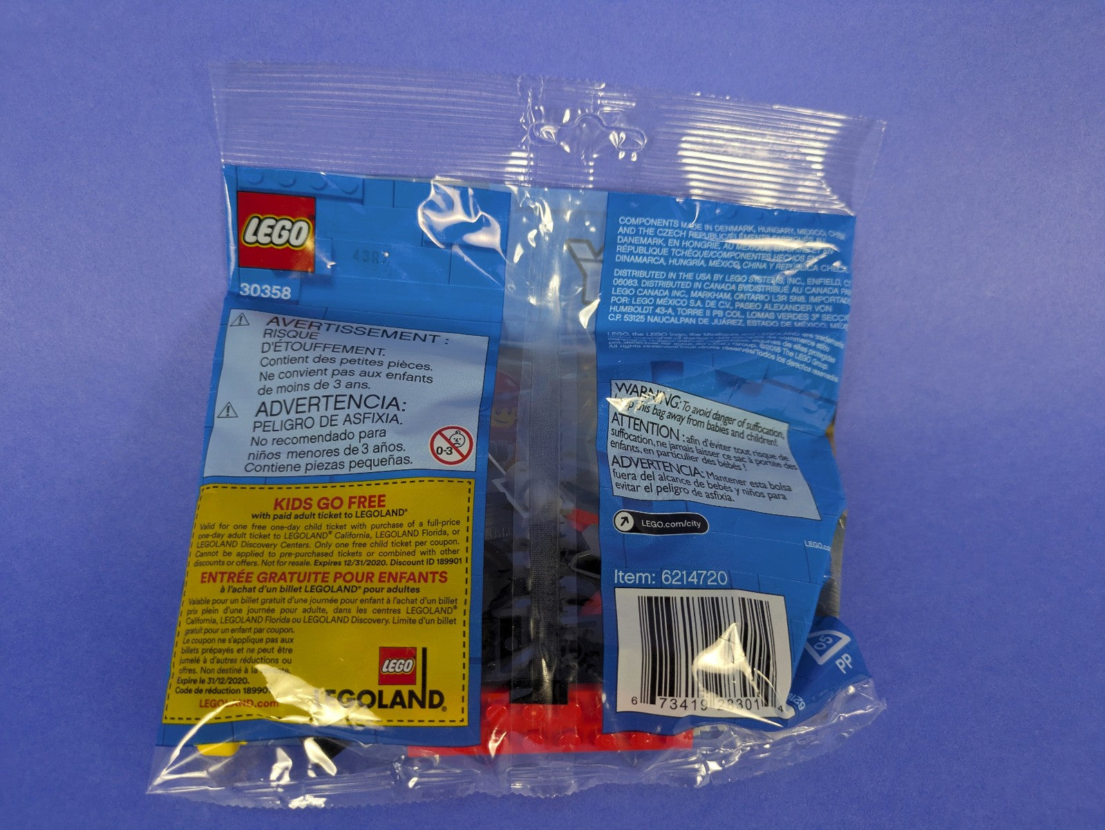 Lego Town: City: Race: Dragster polybag 30358 Brand New