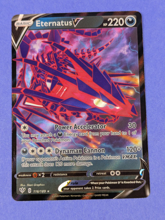 Eternatus V - 116/189 - Ultra Rare Holo Darkness Ablaze - Pokemon Card - NM
