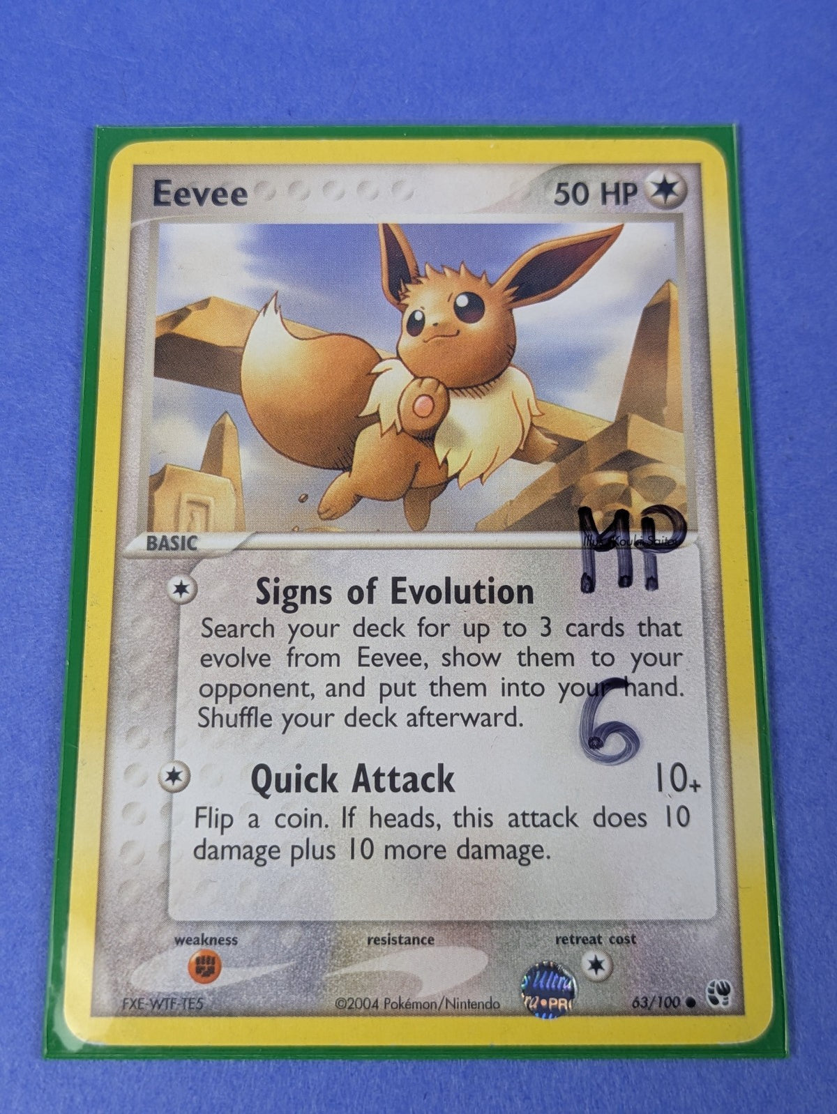 Eevee - 63/100 - Common Battle Stadium - Pokemon Card - MP