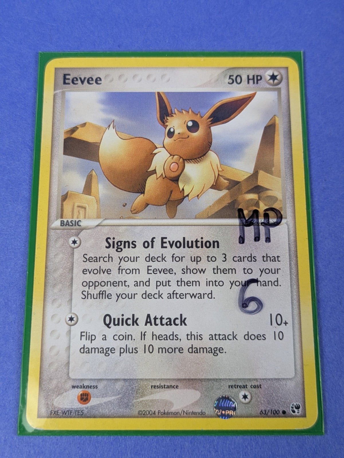 Eevee - 63/100 - Common Battle Stadium - Pokemon Card - MP