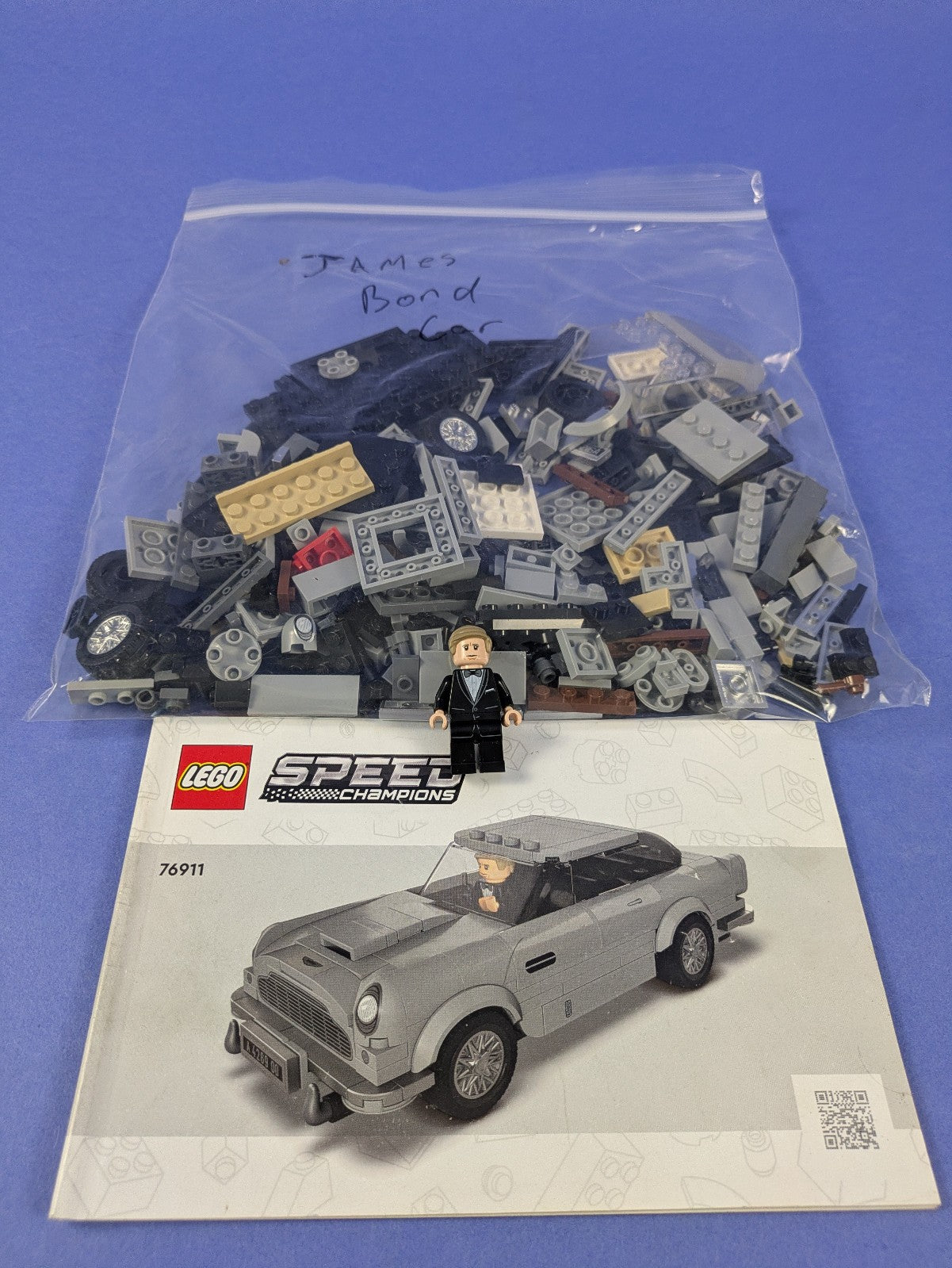 LEGO SPEED CHAMPIONS 007 Aston Martin DB5 76911 Complete Set Pre-Owned