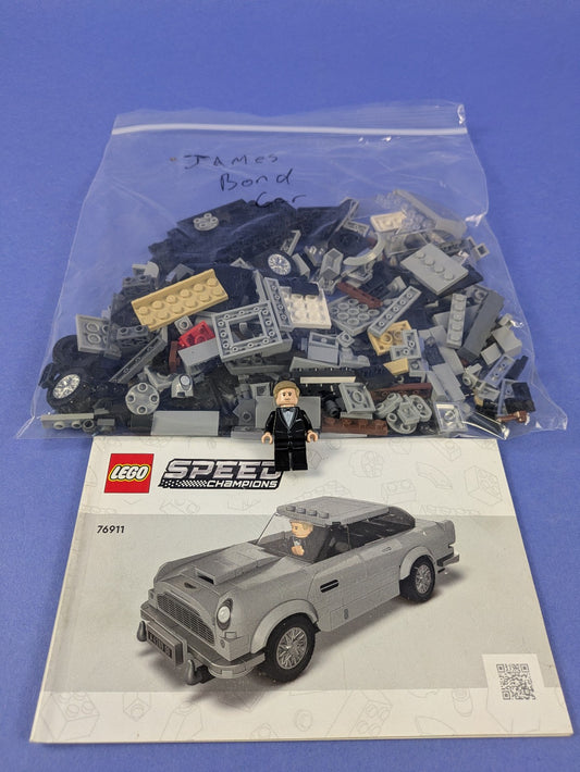 LEGO SPEED CHAMPIONS 007 Aston Martin DB5 76911 Complete Set Pre-Owned