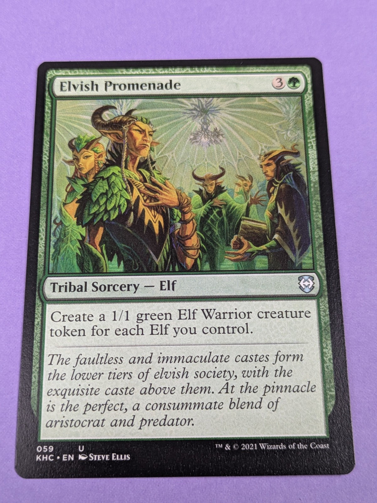 MTG Magic: Kaldheim Commander: Elvish Promenade #059 Uncommon - NM
