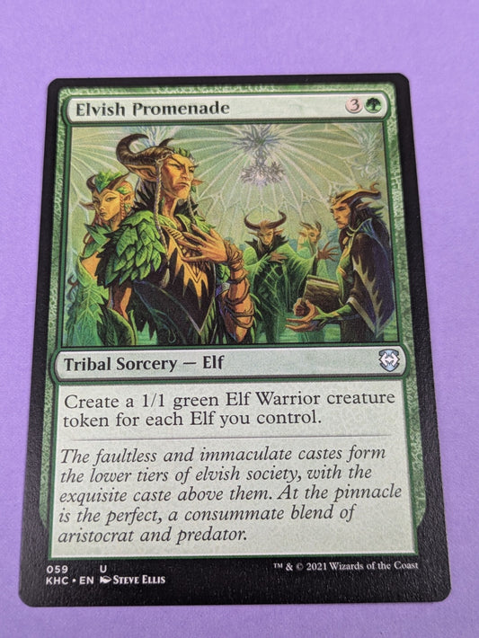 MTG Magic: Kaldheim Commander: Elvish Promenade #059 Uncommon - NM