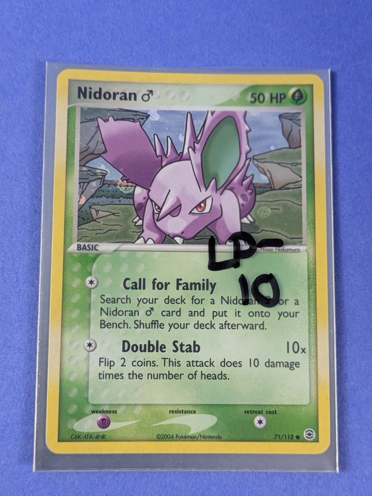 Nidoran (M) - 71/112 - Reverse Holo Ex Fire Red & Leaf Green - Pokemon - LP