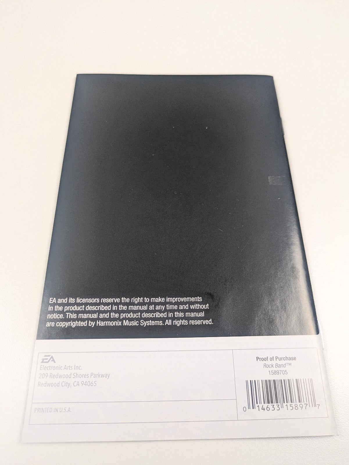 Rock Band (Nintendo Wii, 2008) CIB