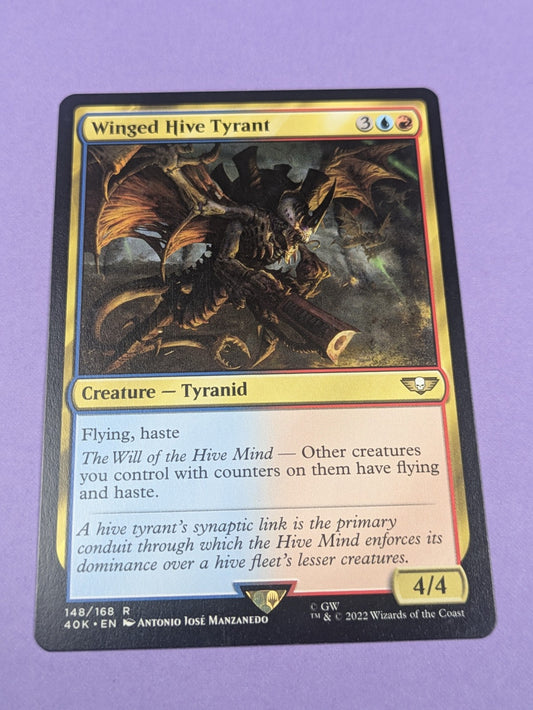 MTG: Universes Beyond: Warhammer 40,000: Winged Hive Tyrant #148/168 Rare - NM