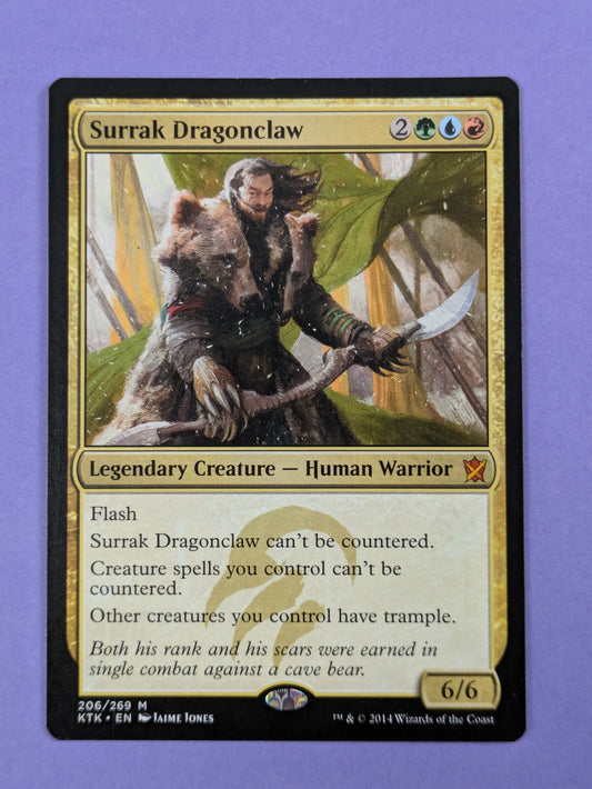 MTG Magic The Gathering: Khans of Tarkir: Surrak Dragonclaw Mythic #206/269 - NM