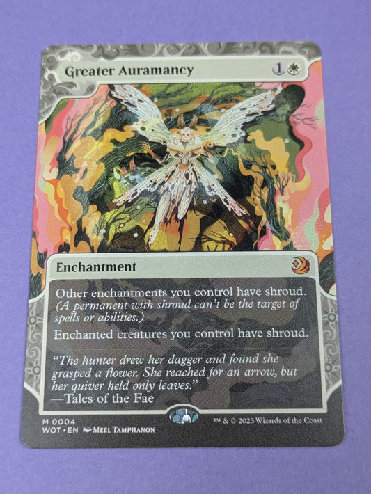 MTG: Wilds of Eldraine: Enchanting Tales: Greater Auramancy #0004 Mythic - NM