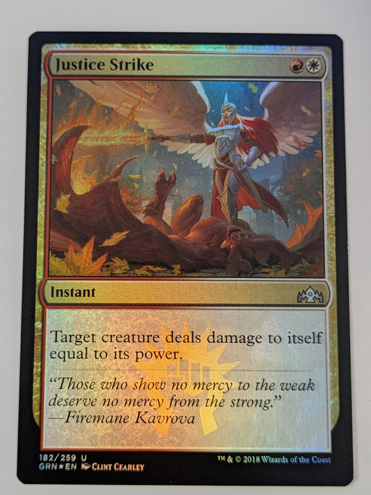 MTG Magic: Guilds of Ravnica: Justice Strike Foil #182/259 Uncommon - NM