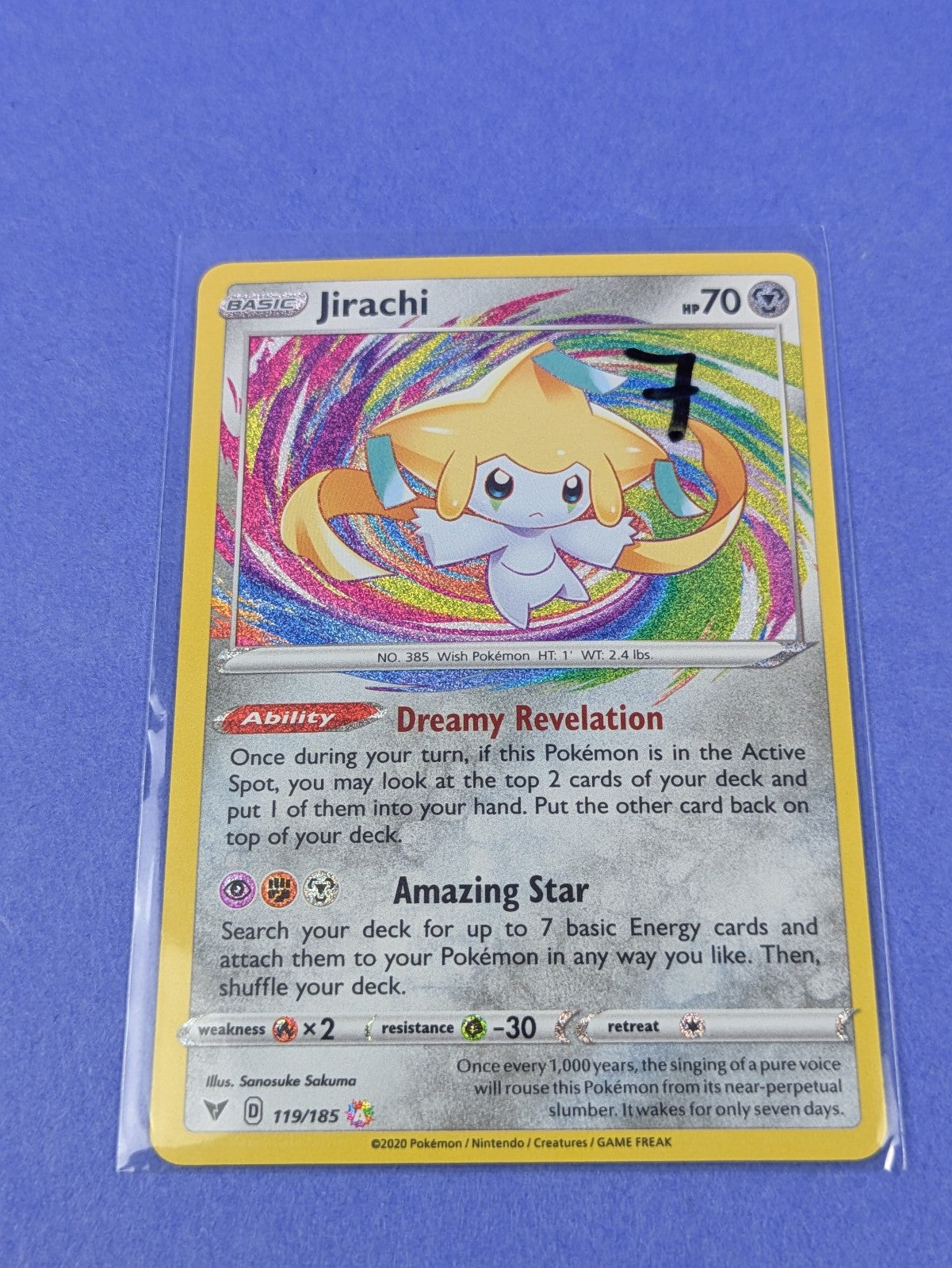 Jirachi - 119/185 - Amazing Rare Vivid Voltage - Pokemon Card - NM