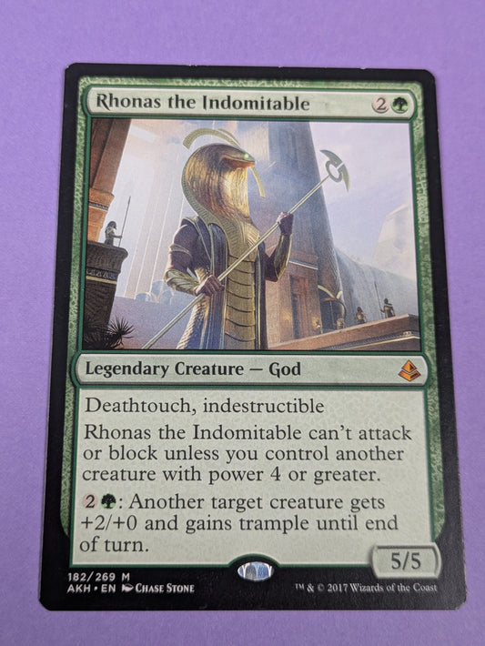 MTG Magic: Amonkhet: Rhonas the Indomitable #182/269 Mythic - NM