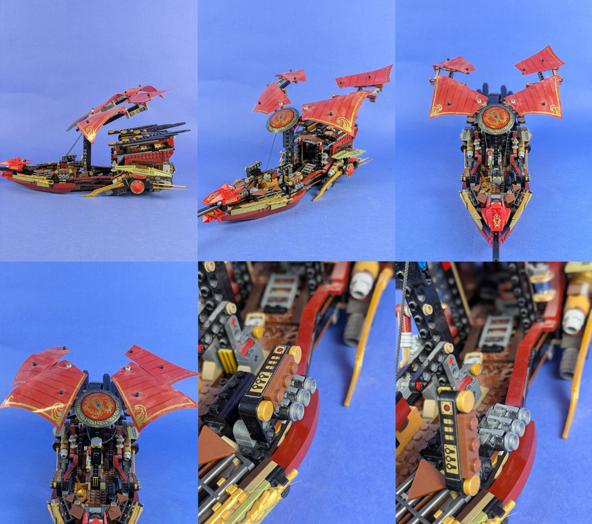 LEGO NINJAGO Final Flight of Destiny's Bounty 70738 Incomplete Set Pre-Owned