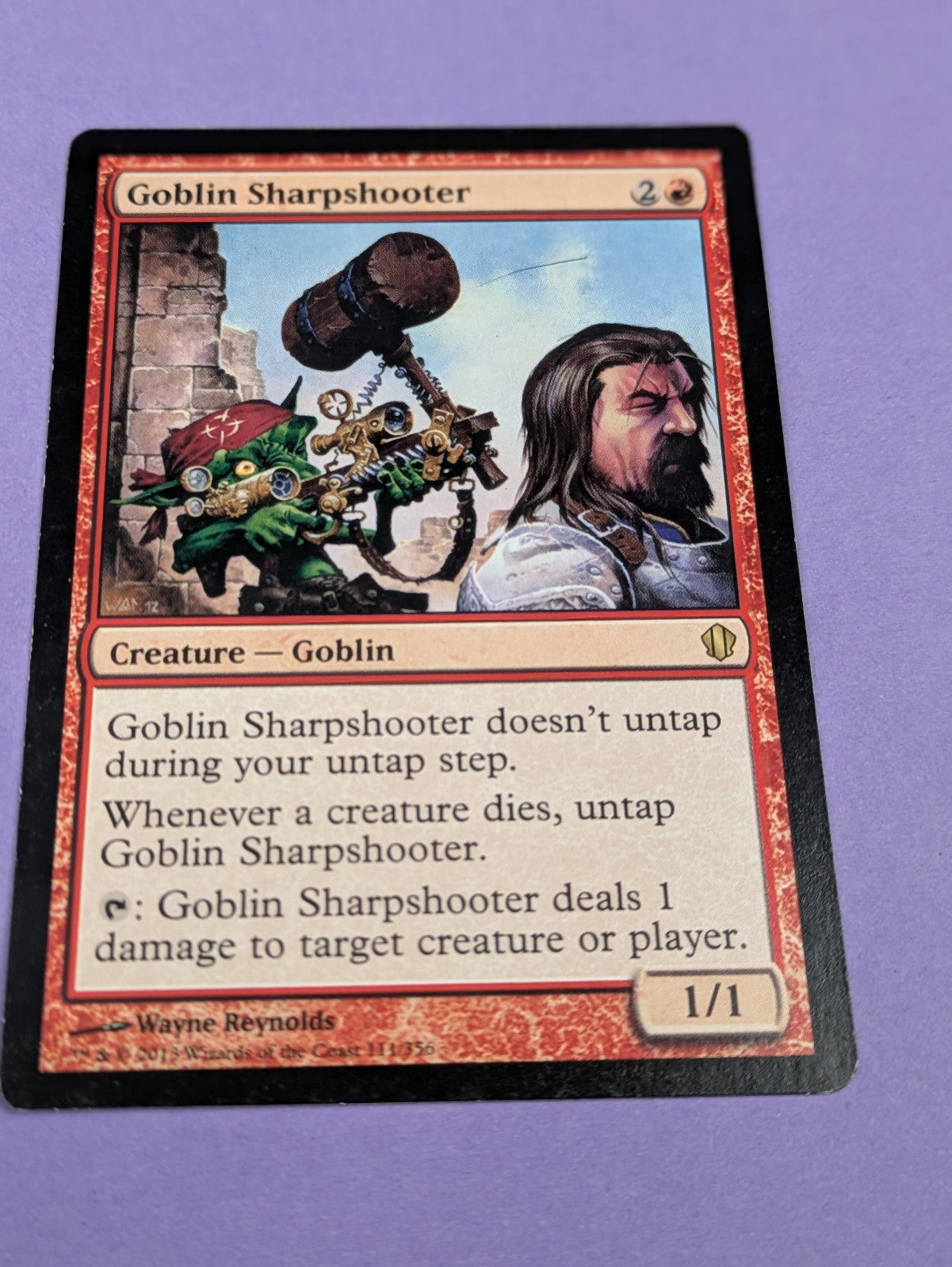 MTG Magic: Commander 2013: Goblin Sharpshooter #111/356 Rare - LP