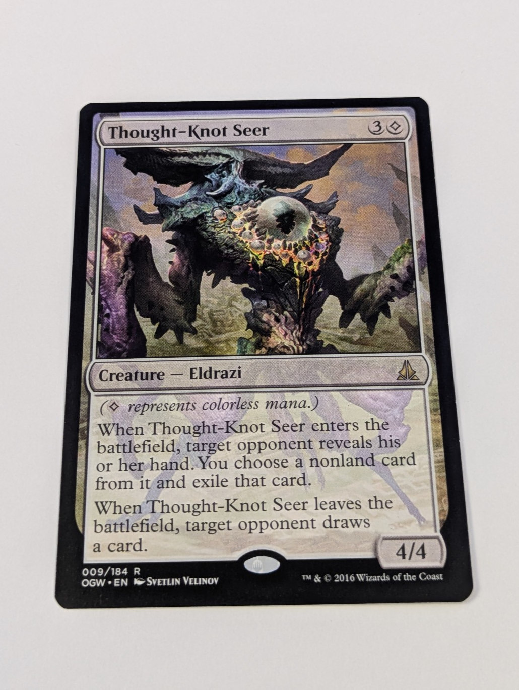 MTG Magic: Oath of the Gatewatch: Thought-Knot Seer #009/184 Rare - LP