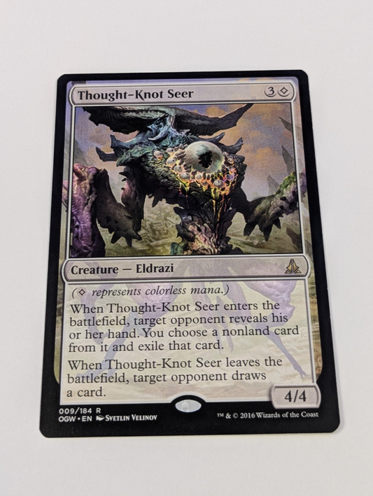 MTG Magic: Oath of the Gatewatch: Thought-Knot Seer #009/184 Rare - LP