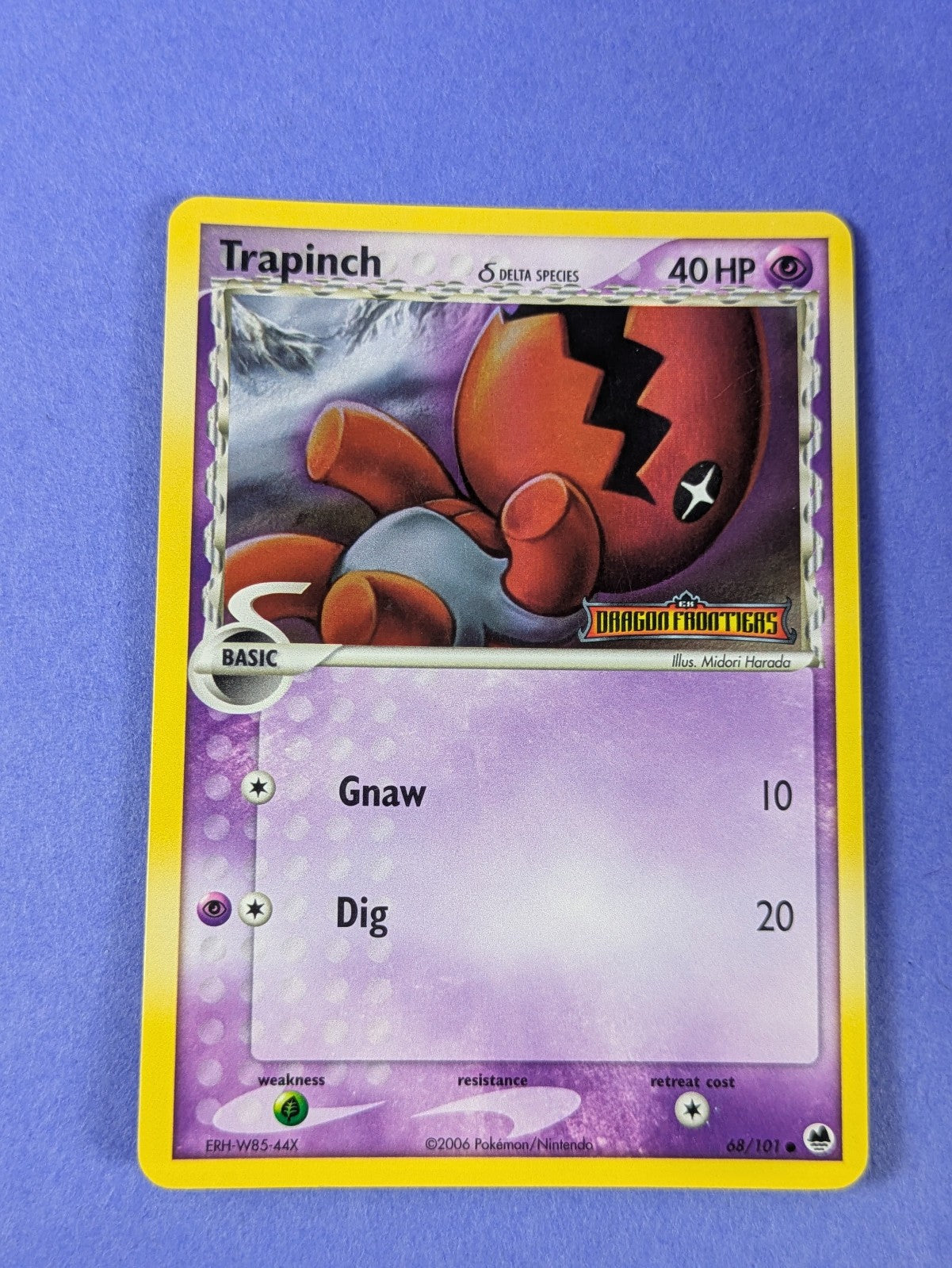 Trapinch - 68/101 - Common Reverse Holo Ex Dragon Frontiers - Pokemon - LP