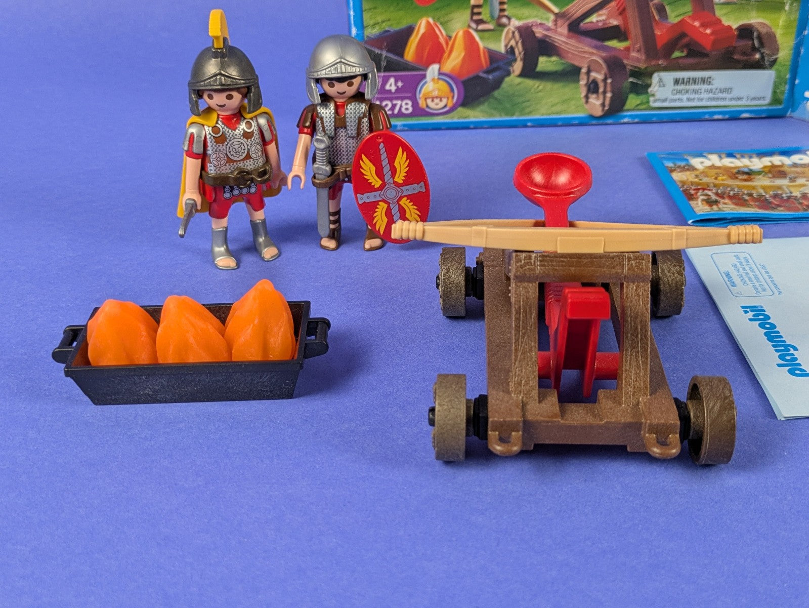 PLAYMOBIL Roman Fire Set 4278 Complete Set