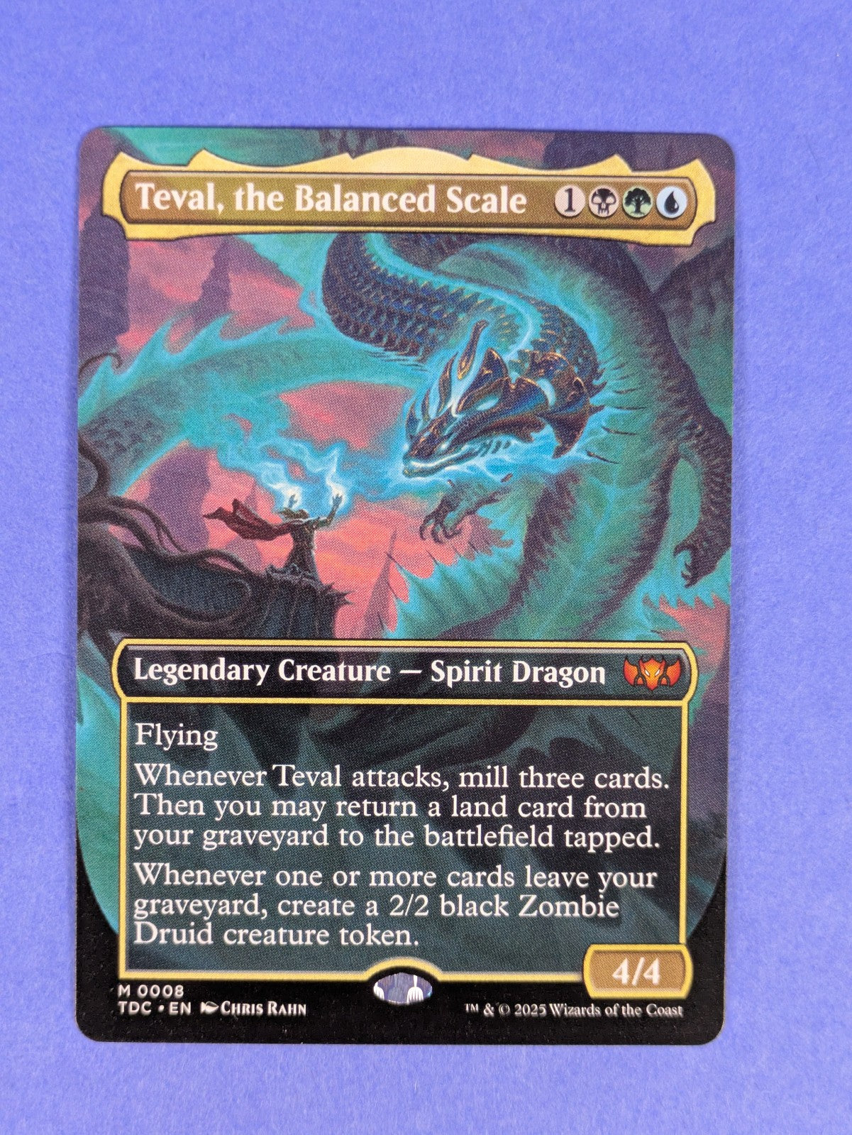 MTG Magic: Tarkir: Commander: Teval, the Balanced Scale #0008 Mythic - NM