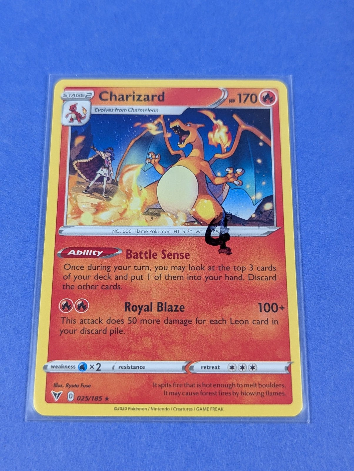 Charizard - 025/185 - Rare Vivid Voltage - Pokemon Card - NM