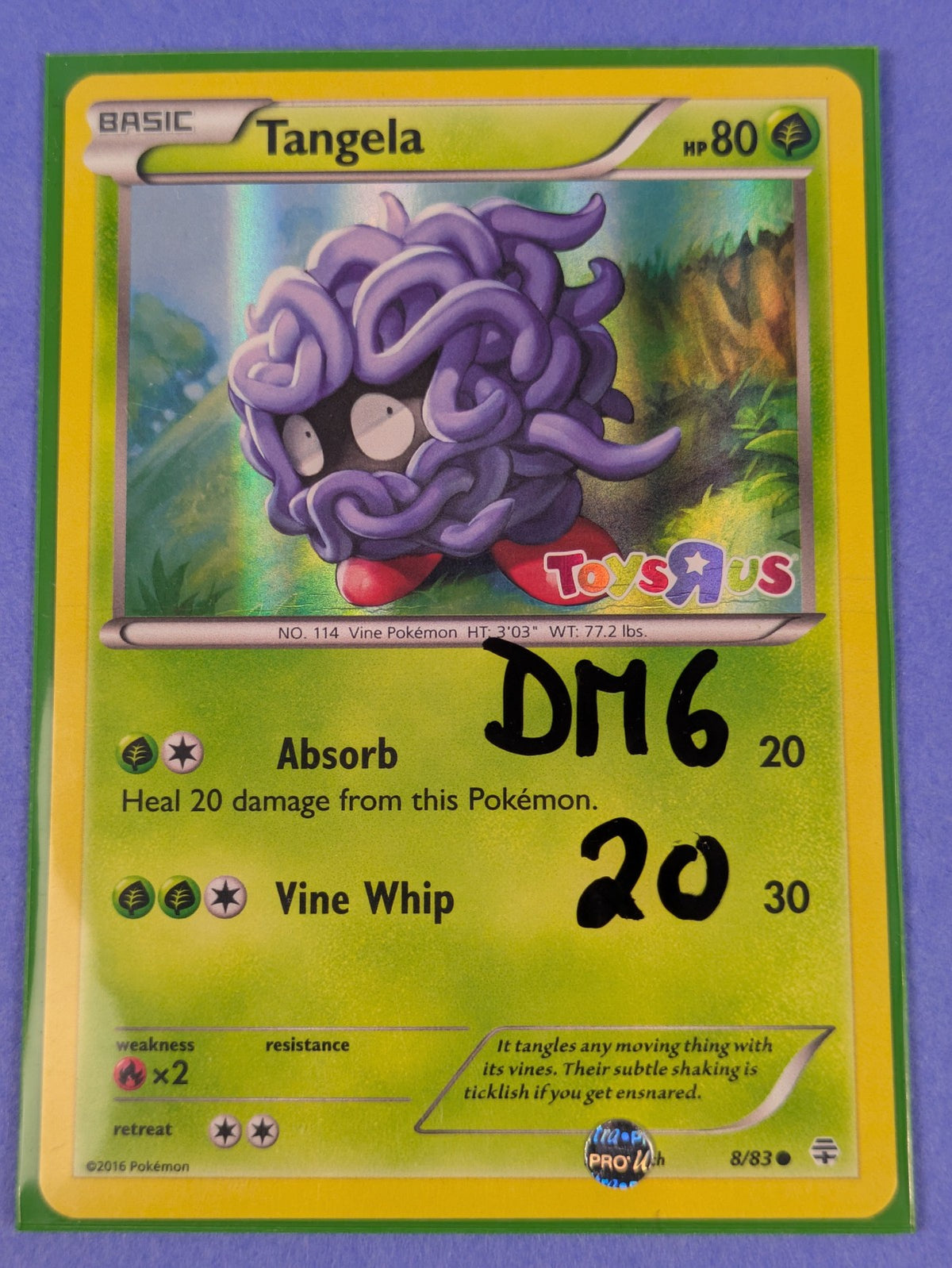 Tangela - 8/83 - Holo Promo Toys R Us Promos Generations - Pokemon - DMG