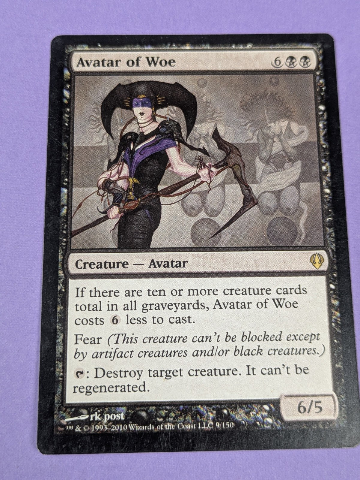 MTG Magic: Archenemy: Avatar of Woe #9/150 Rare - NM