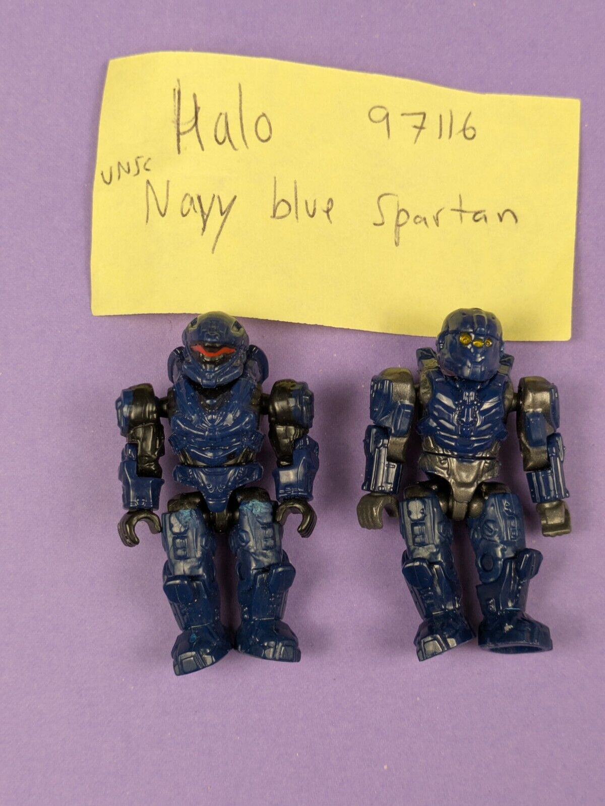 5 Mega Bloks Construx Halo Spartan Blu - Figure Costruzione Con Armature E Teste Intercambiabili - Foto 4