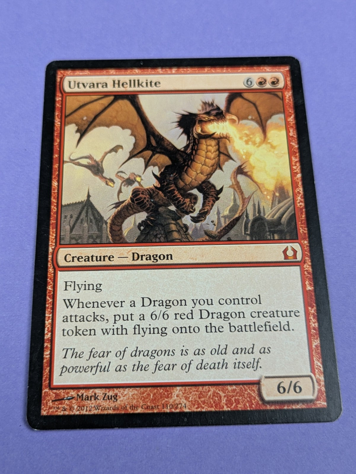 MTG Magic: Return to Ravnica: Utvara Hellkite #110/274 Mythic - LP