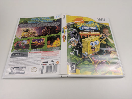 SpongeBob SquarePants Nicktoons: Globs of Doom (Nintendo Wii, 2008) CIB