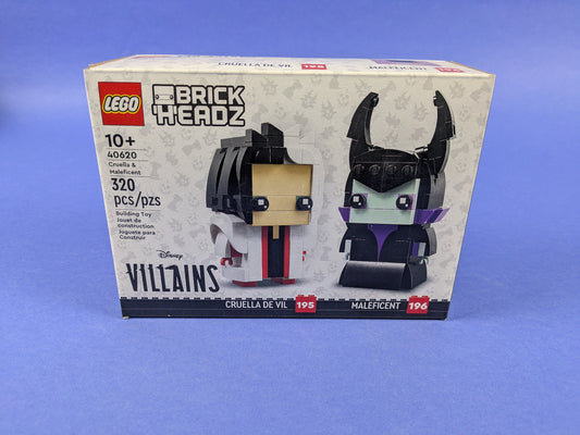 Lego BrickHeadz: Disney Villains: Cruella & Maleficent Set 40620 BRAND NEW