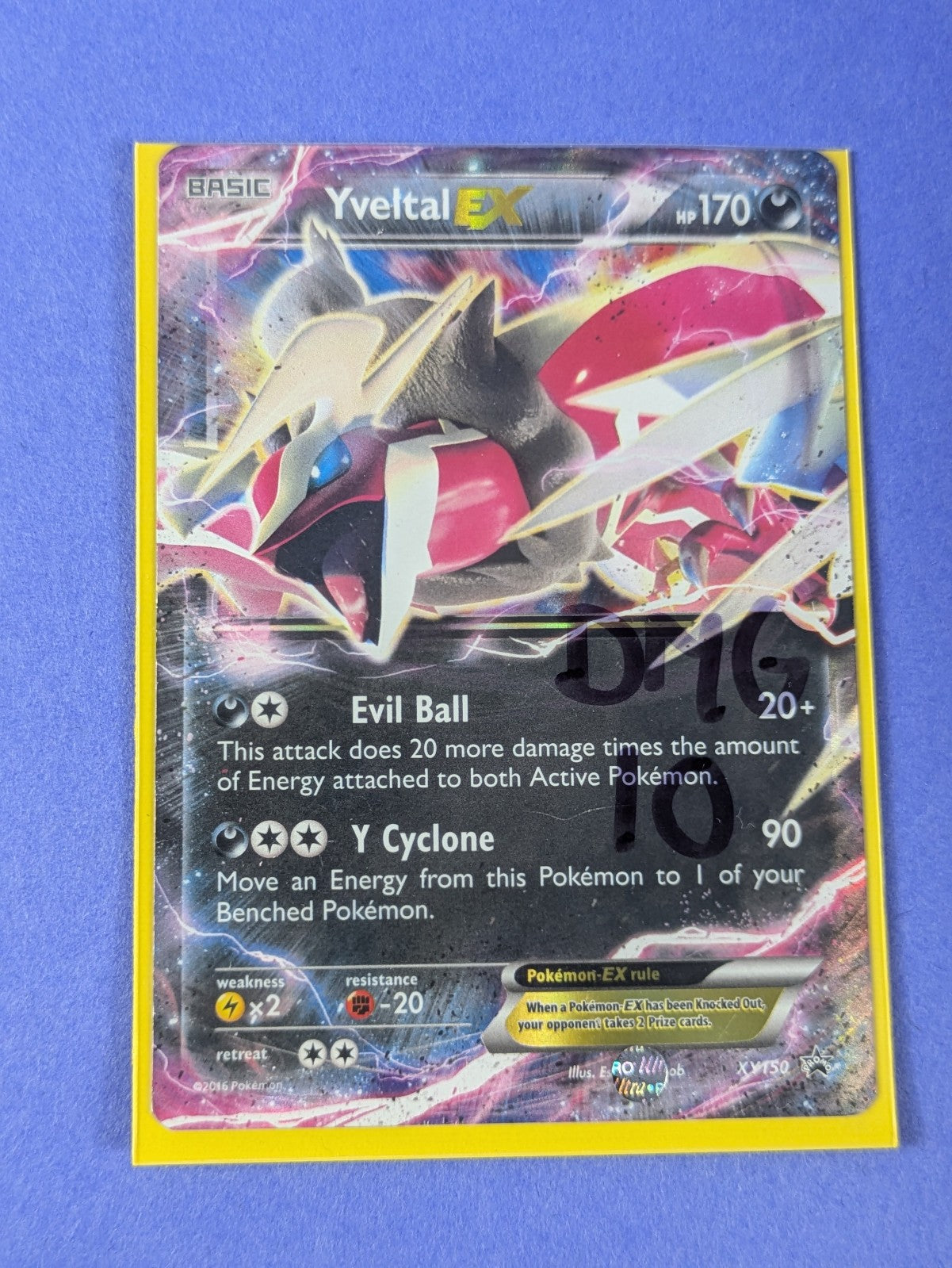 Yveltal EX - XY150 - Ultra Rare Promo XY Promos - Pokemon Card - DMG