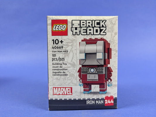 Lego BrickHeadz: Super Heroes: Iron Man 2: Iron Man MK5 Set 40669 BRAND NEW