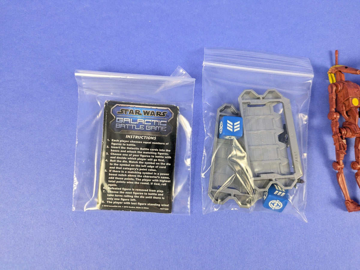 Hasbro Star Wars Legacy Collection Battle Droid and Battle Droid Commander 3.75"