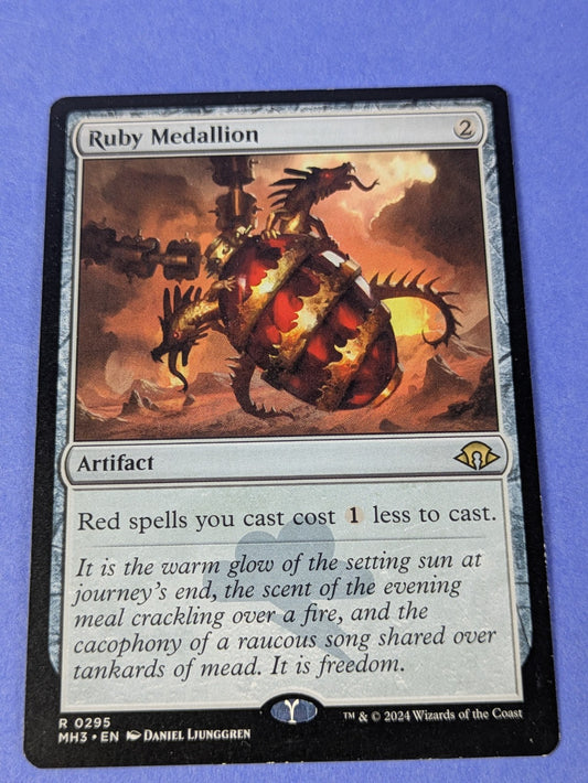 MTG Magic: Modern Horizons 3: Ruby Medallion #0295 Rare - LP